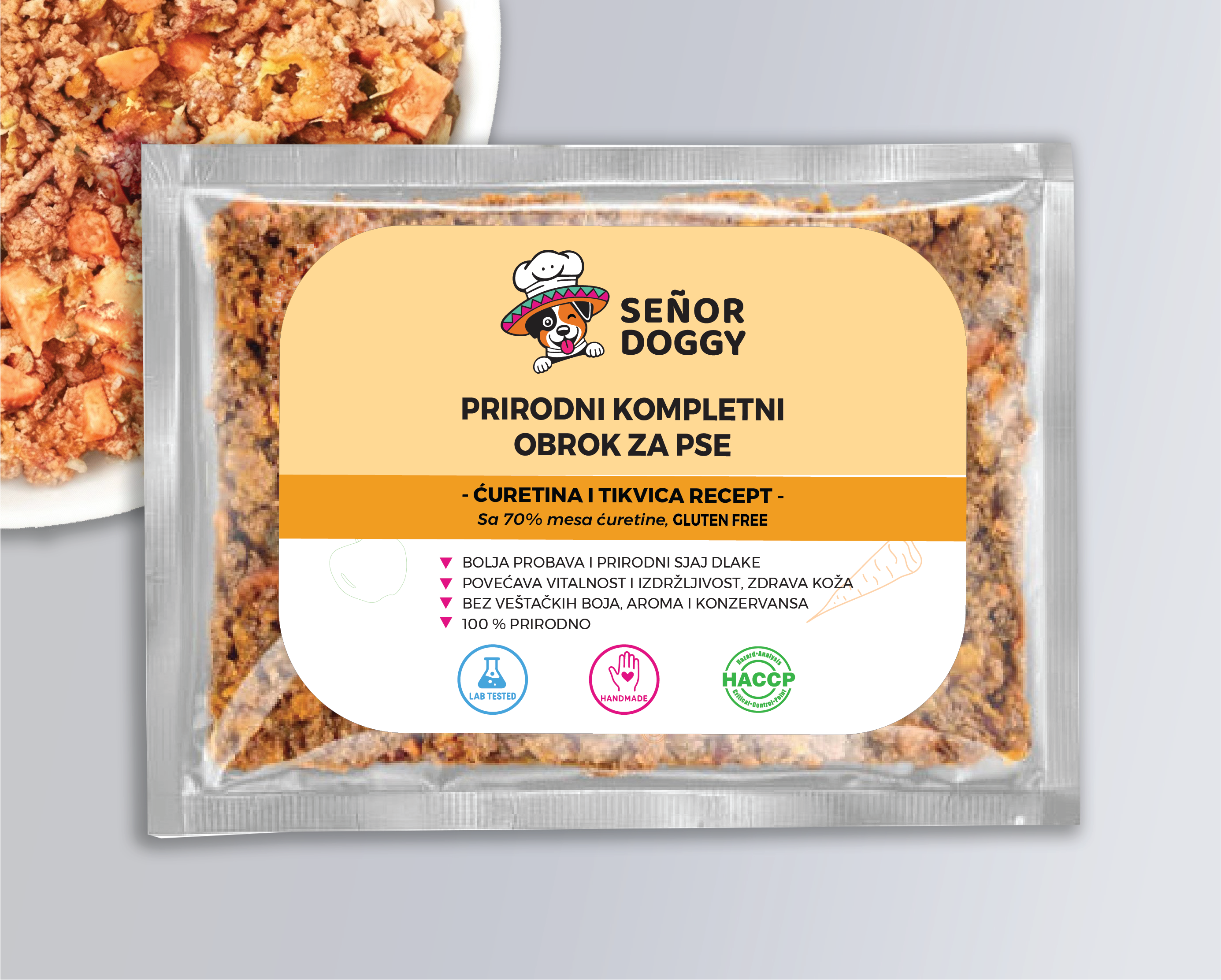 Senor Doggy Kompletni obrok Ćuretina i tikvica